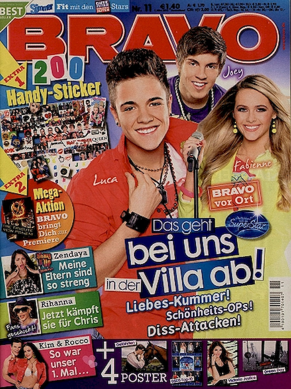 Bravo Magazin Deutschland 2012-11 DSDS Zendaya Rihanna