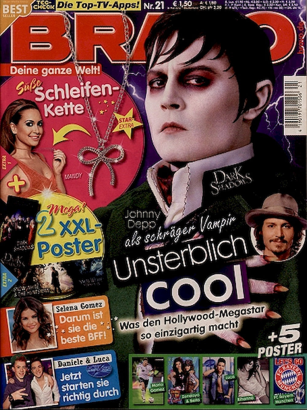 Bravo Magazin Deutschland 2012-21 Johnny Depp
