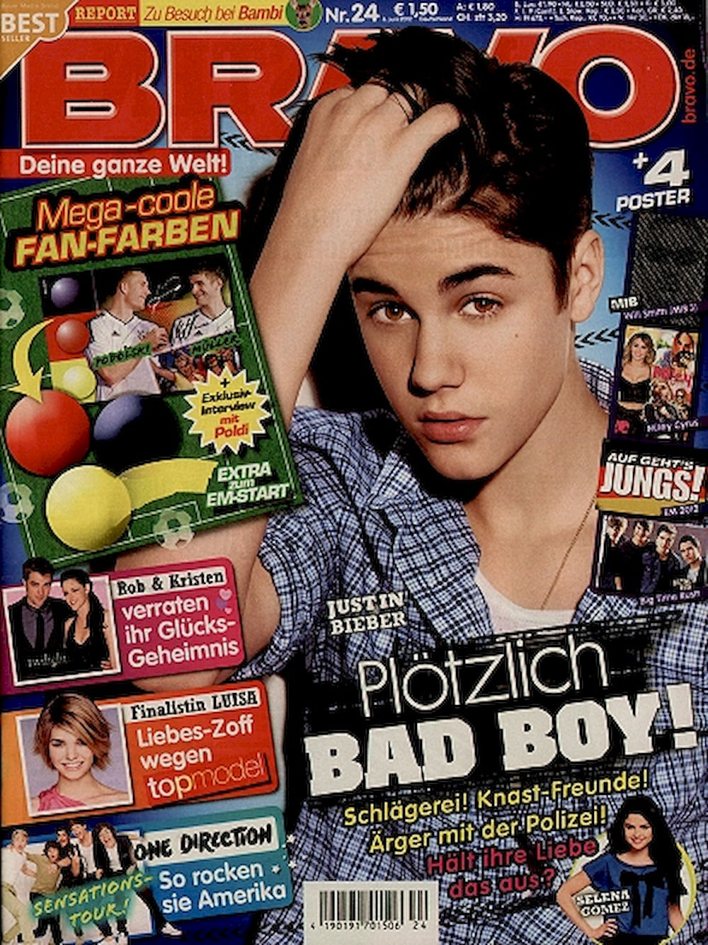 Bravo Magazin Deutschland 2012-24 Justin Bieber