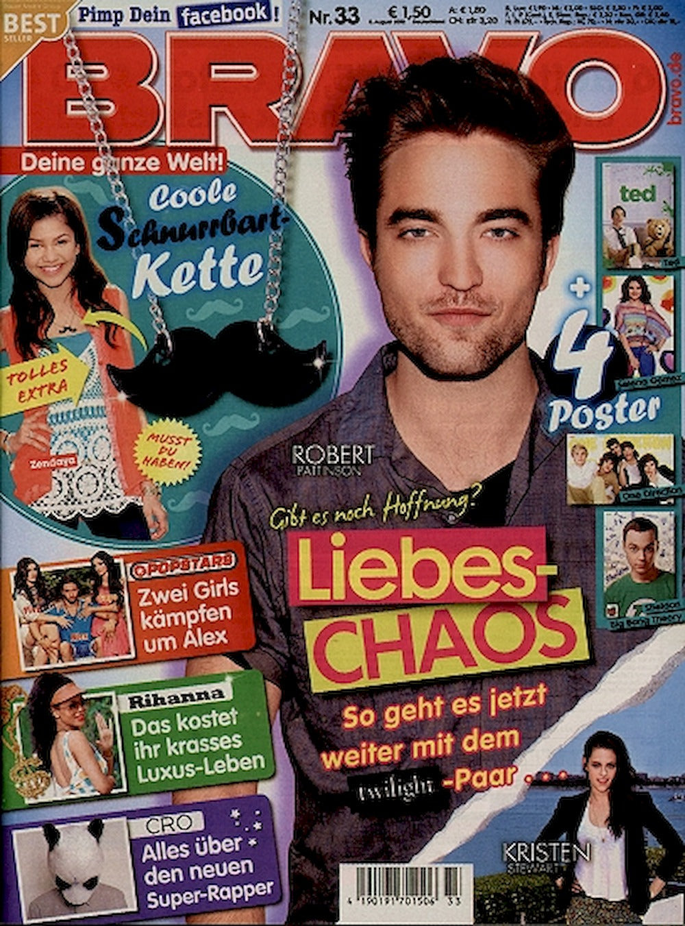 Bravo Magazin Deutschland 2012-33 Robert Pattinsons