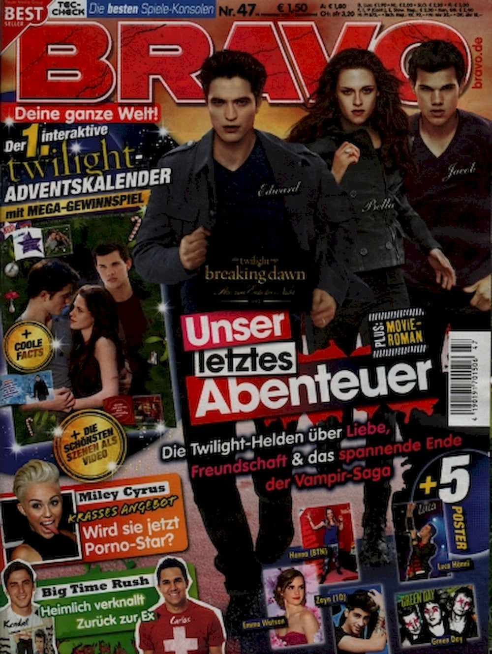 Bravo Magazin Deutschland 2012-47 Robert Pattinson Kristen Stewart