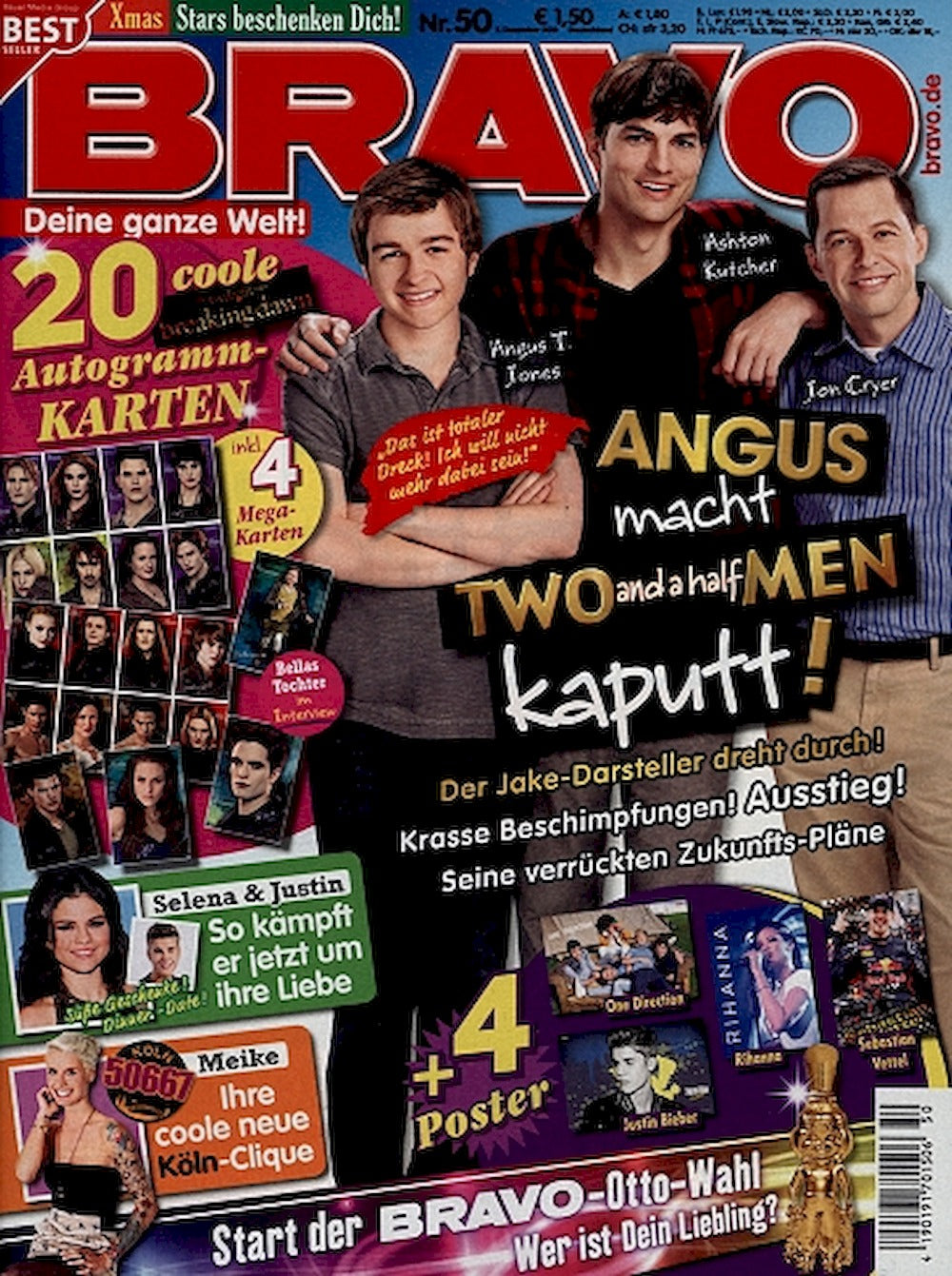 Bravo Magazin Deutschland 2012-50 Jon Cryer Ashton Kutcher Angus T. Jones