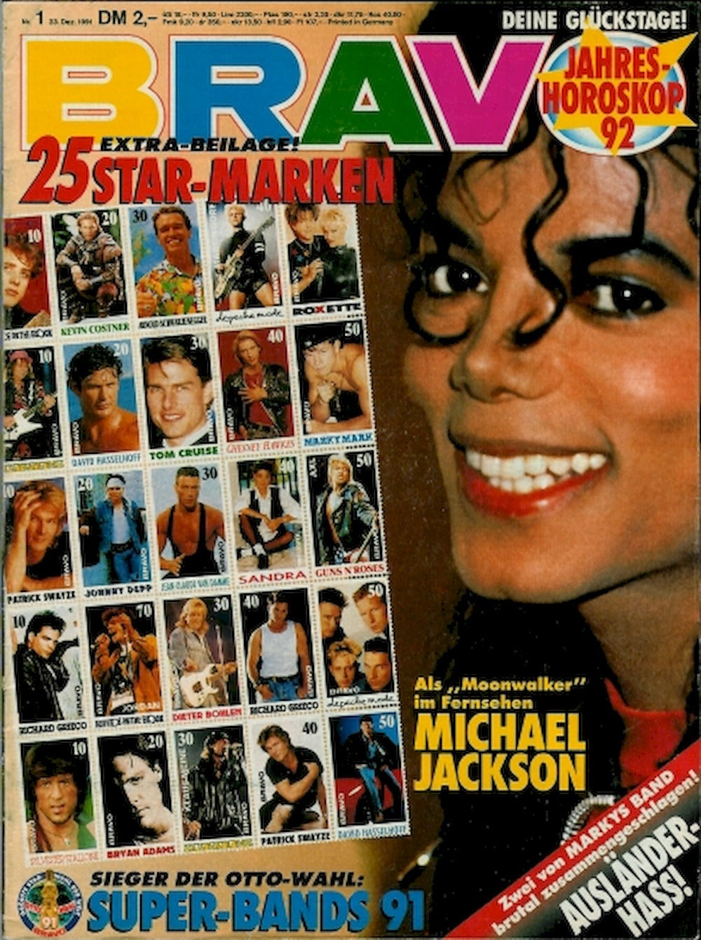 Bravo Magazin Deutschland 1992-01 Michael Jackson