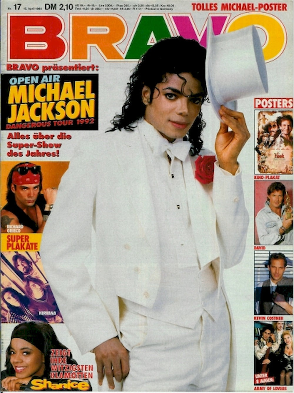 Bravo Magazin Deutschland 1992-17 Michael Jackson Shanice