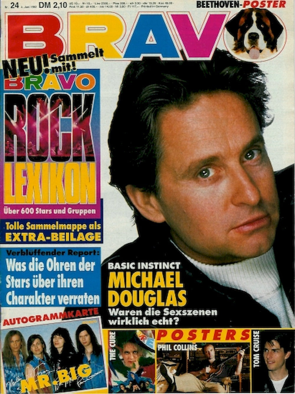 Bravo Magazin Deutschland 1992-24 Michael Douglas Mr. Big