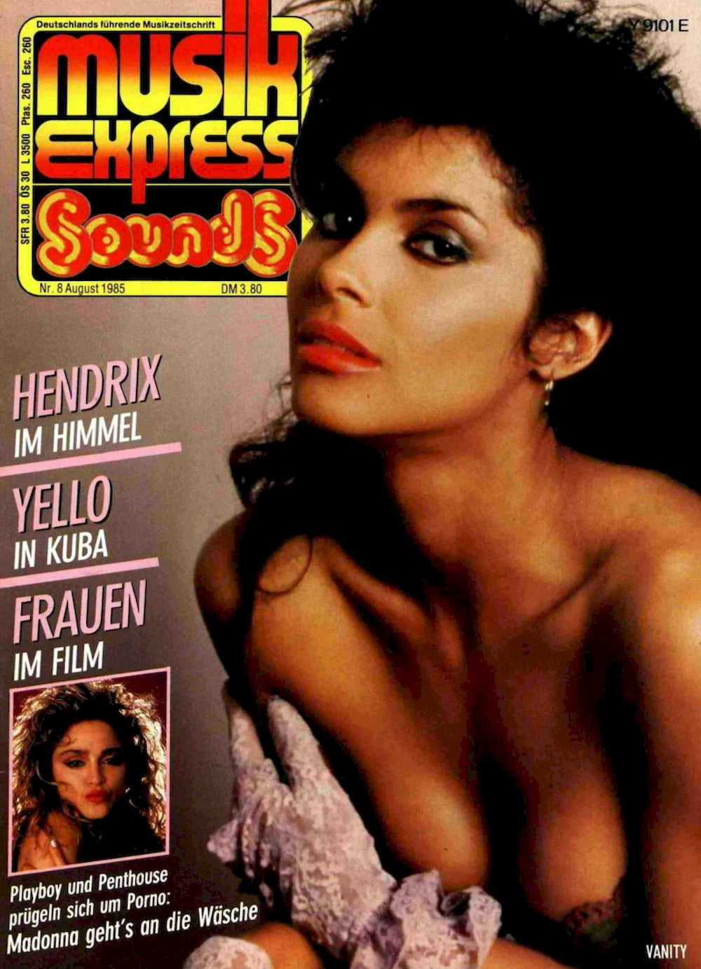 Musikexpress Sounds Magazin Deutschland 1985-08 Madonna Jimi Hendrix Yello Huey Lewis Bryan Ferry