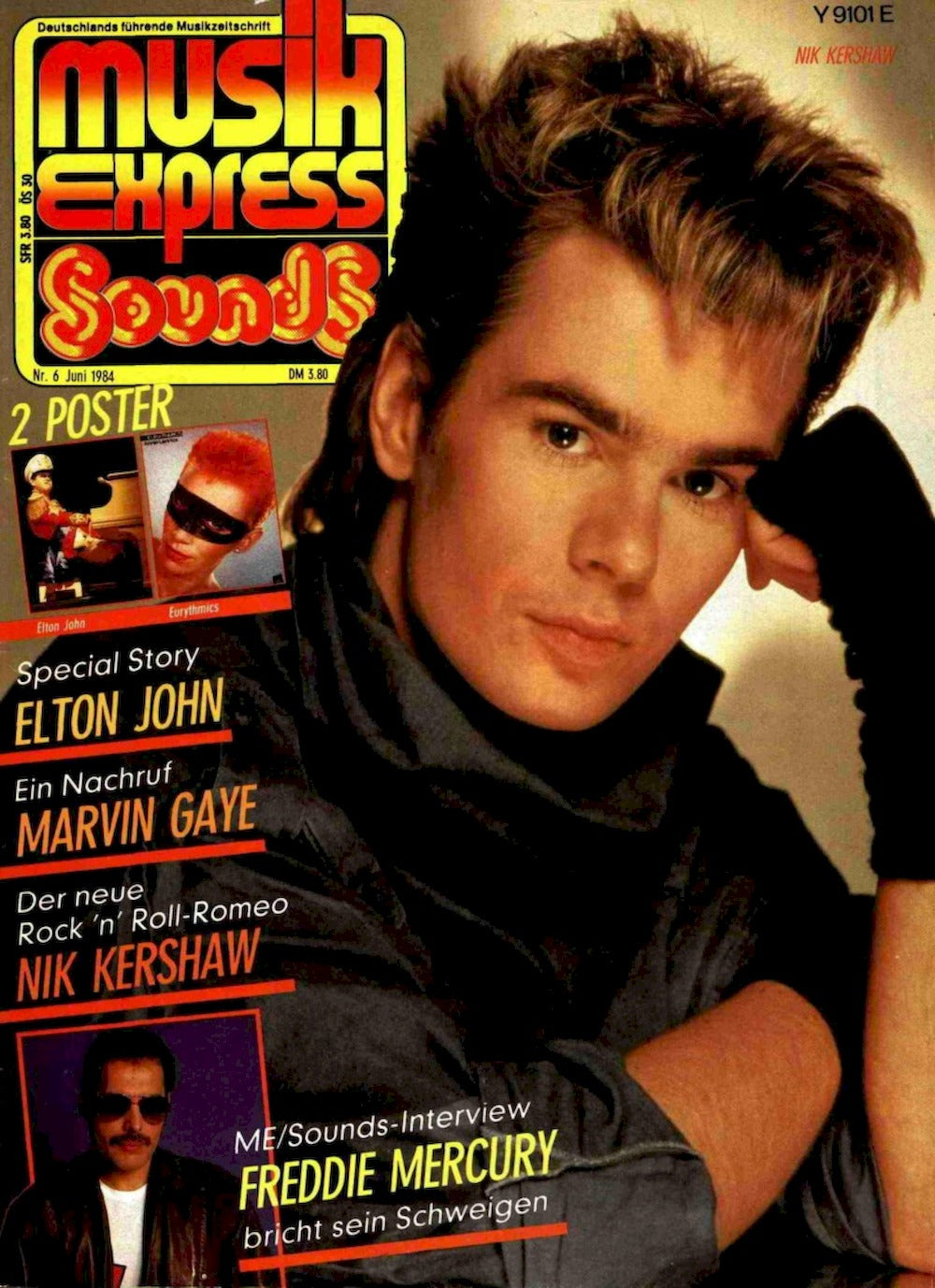 Musikexpress Sounds Magazin Deutschland 1984-06 Nik Kershaw Freddie Mercury Elton John