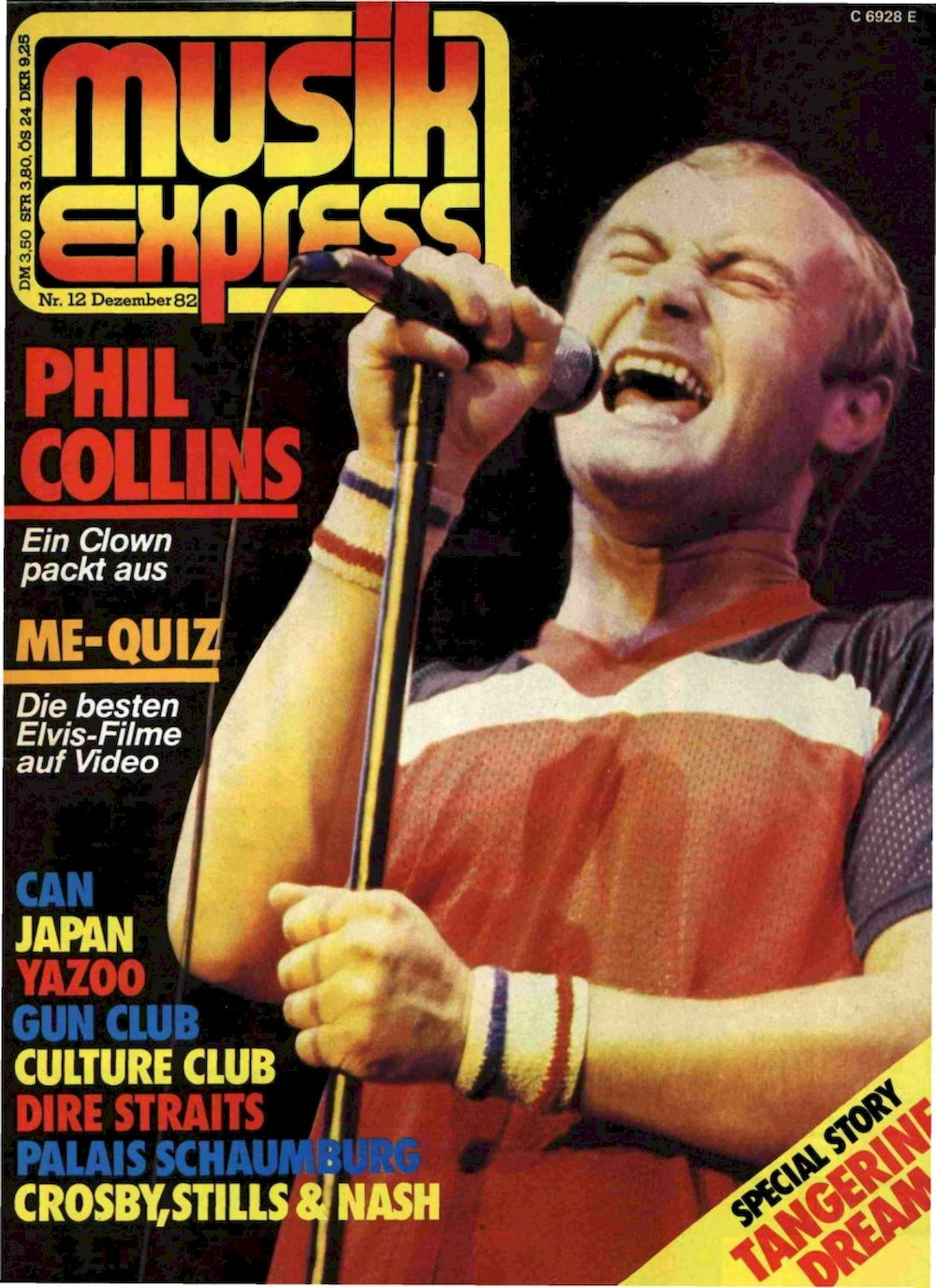 Musikexpress Sounds Magazin Deutschland 1982-12 Phil Collins Dire Straits Tangerine Dream Japan Can