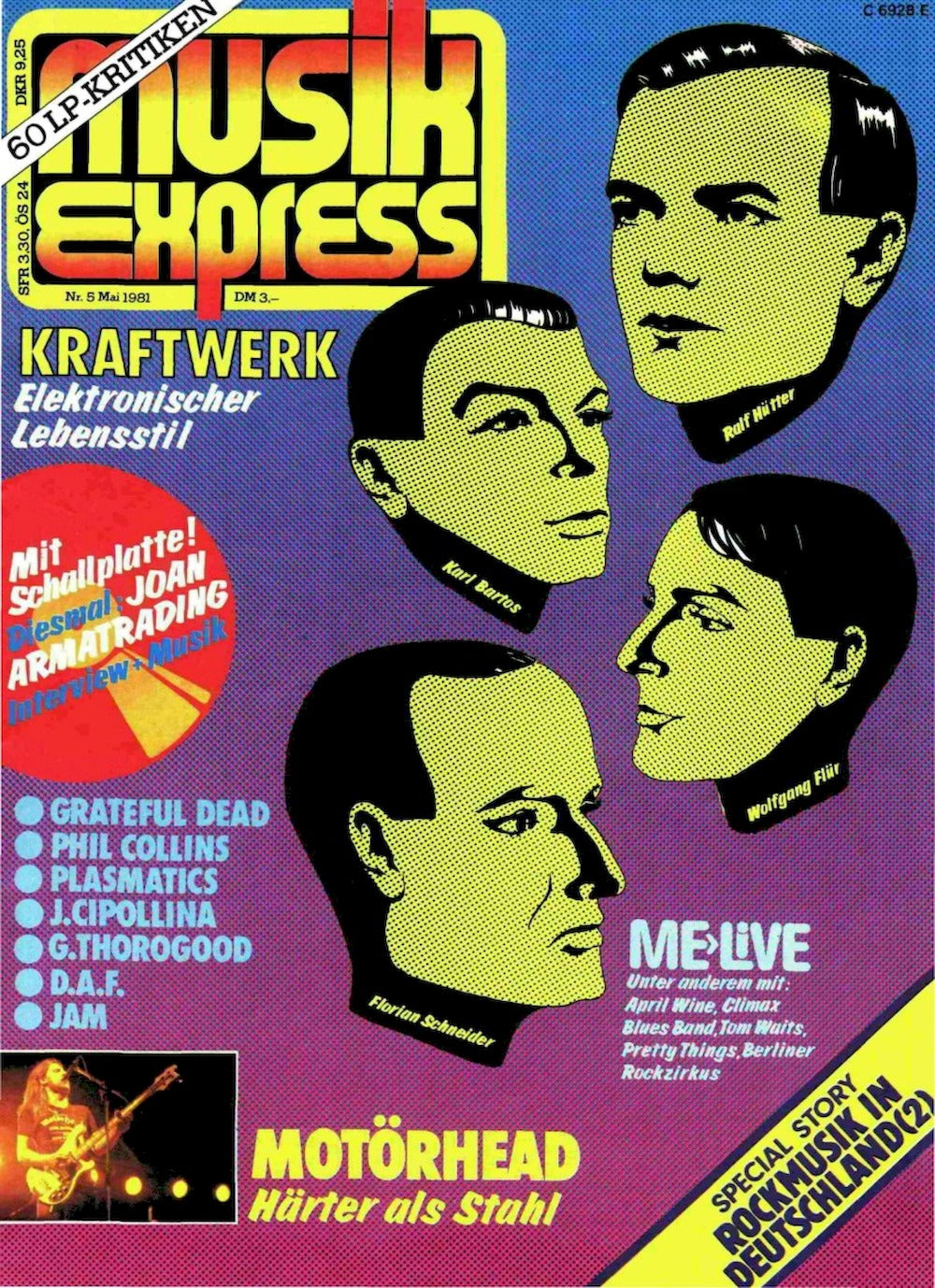 Musikexpress Sounds Magazin Deutschland 1981-05 Kraftwerk Motörhead Grateful Dead
