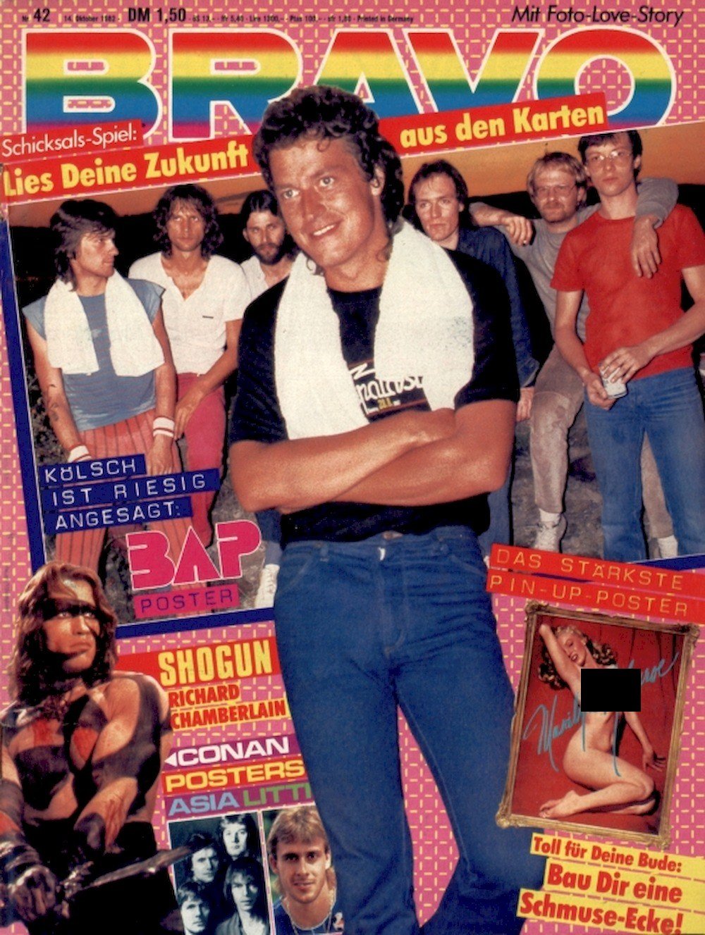 Bravo Magazin Deutschland 1982-42 Bap Conan Kim Wilde Asia Nena