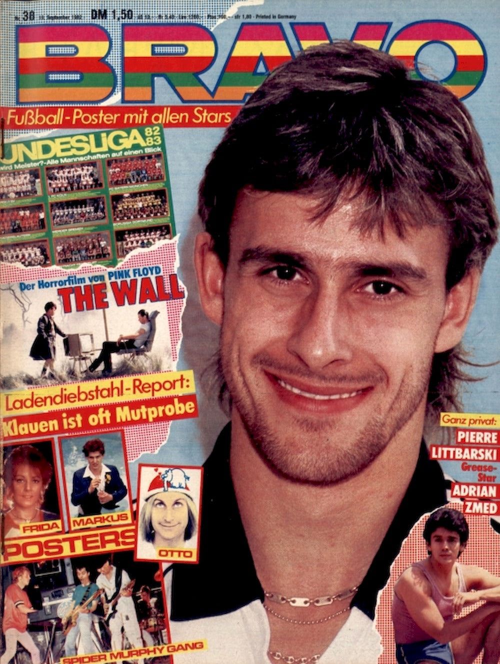 Bravo Magazin Deutschland 1982-38 Littbarski Markus Conan Frida Otto