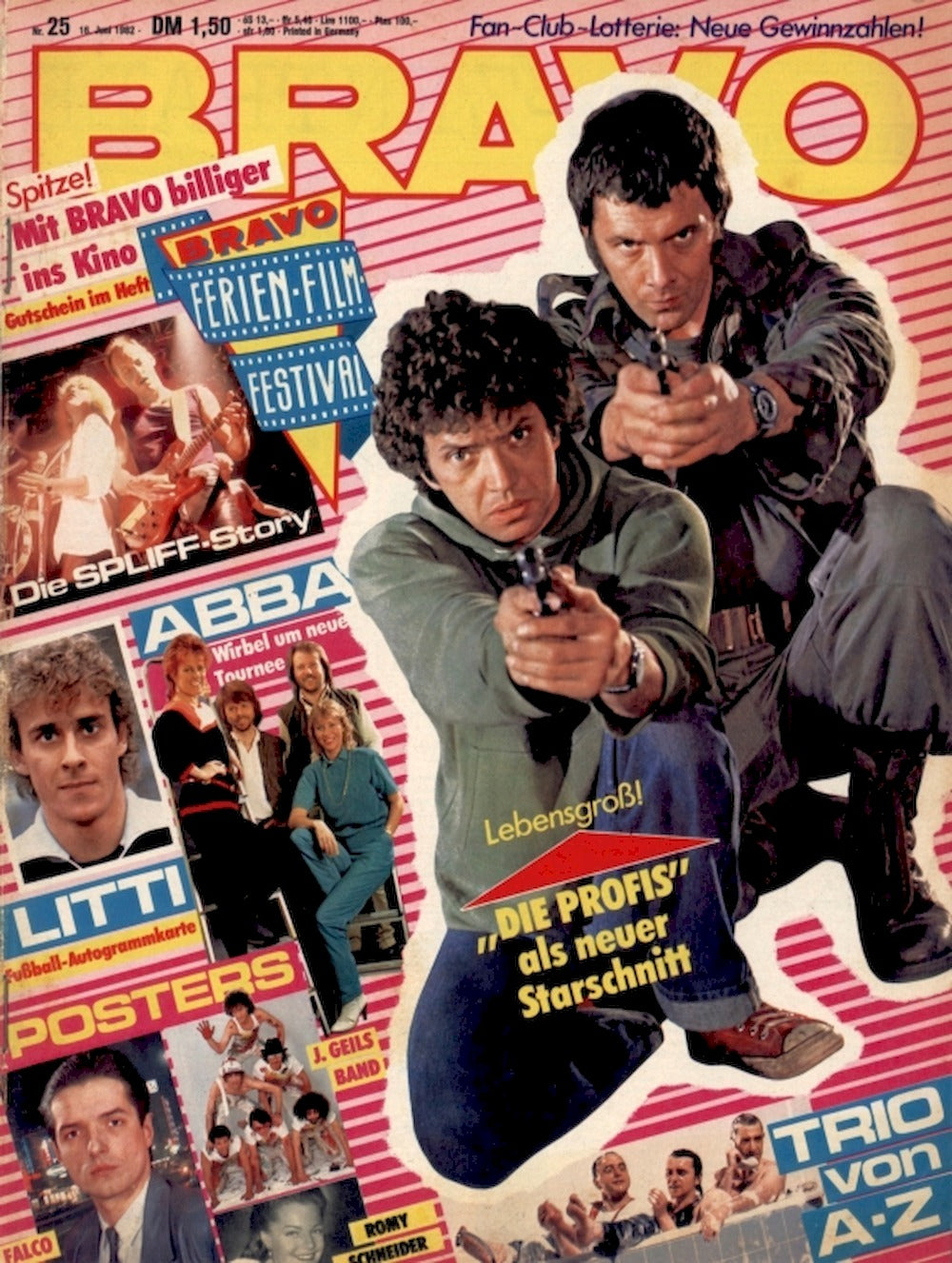 Bravo Magazin Deutschland 1982-25 Lewis Collins Martin Shaw Falco Spliff The Rolling Stones