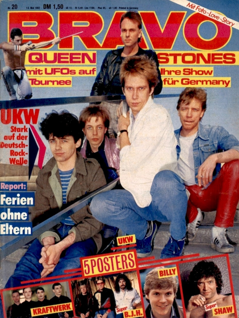 Bravo Magazin Deutschland 1982-20 Motörhead Queen BJH Stones