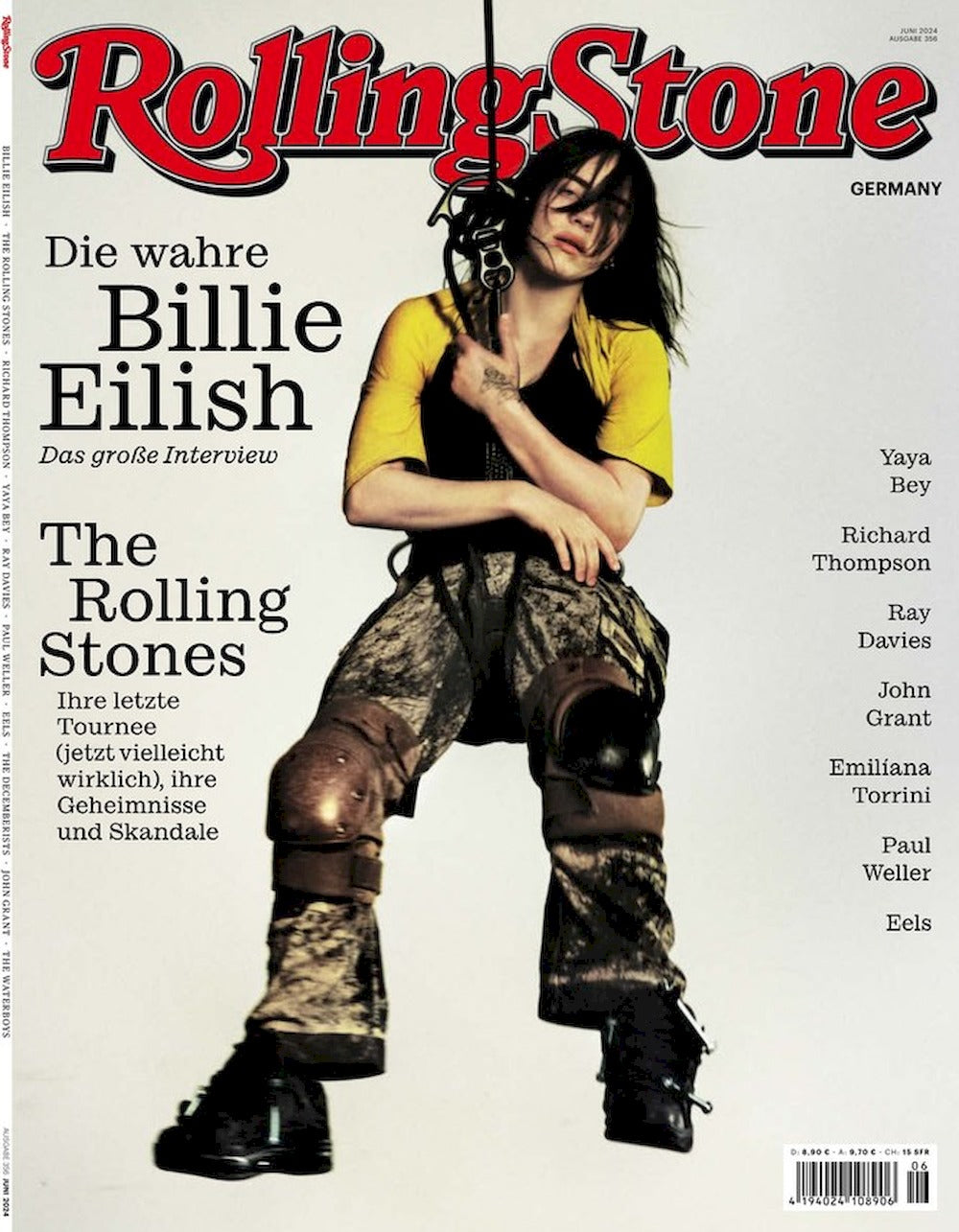 Rolling Stone Magazin Deutschland 2024-06 Billie Eilish Yaya Bey Paul Weller Ray Davies #356