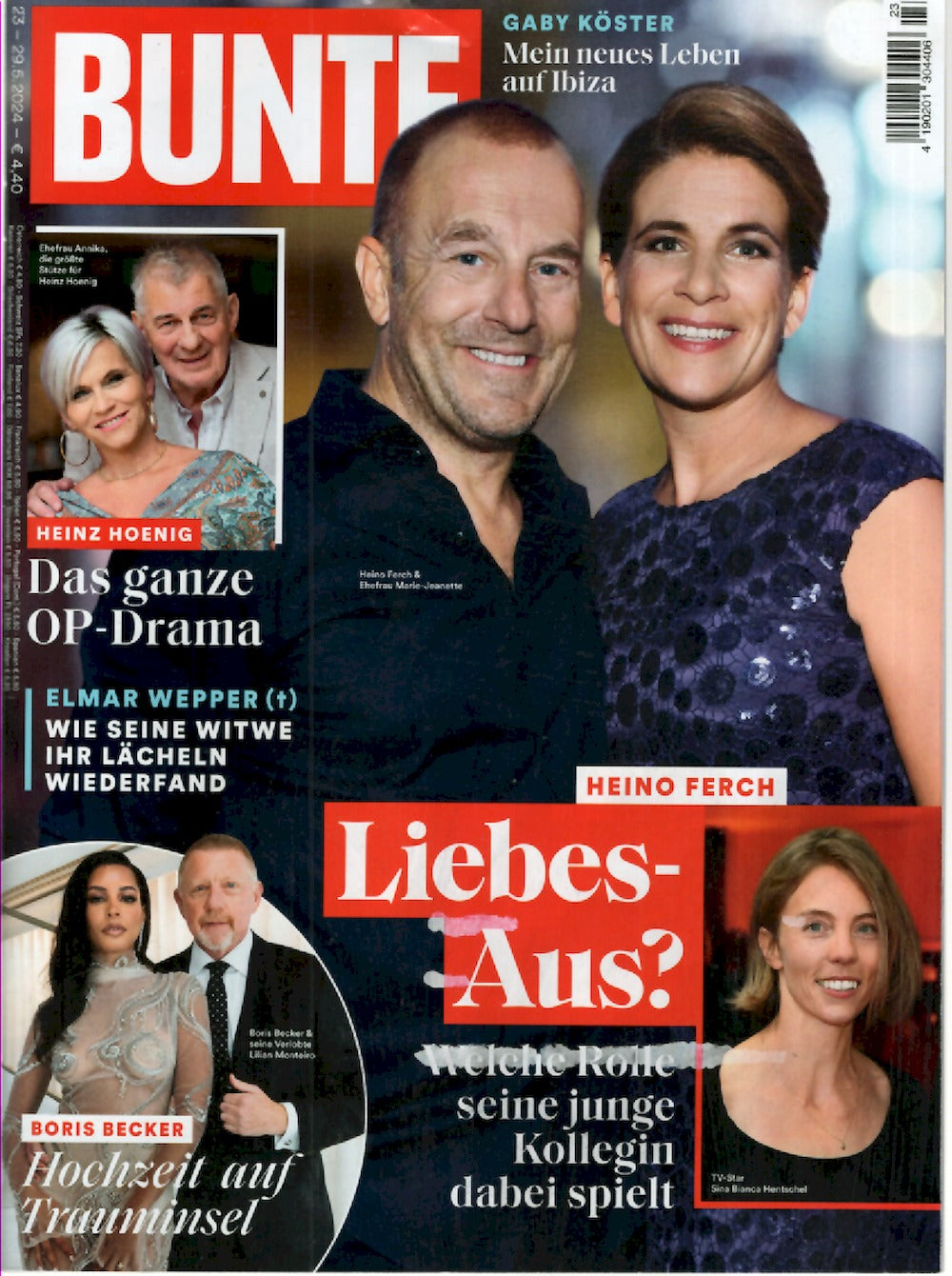 Bunte Magazin Deutschland 2024-23 Heino Ferch Boris Becker Sina Bianca Hentschel