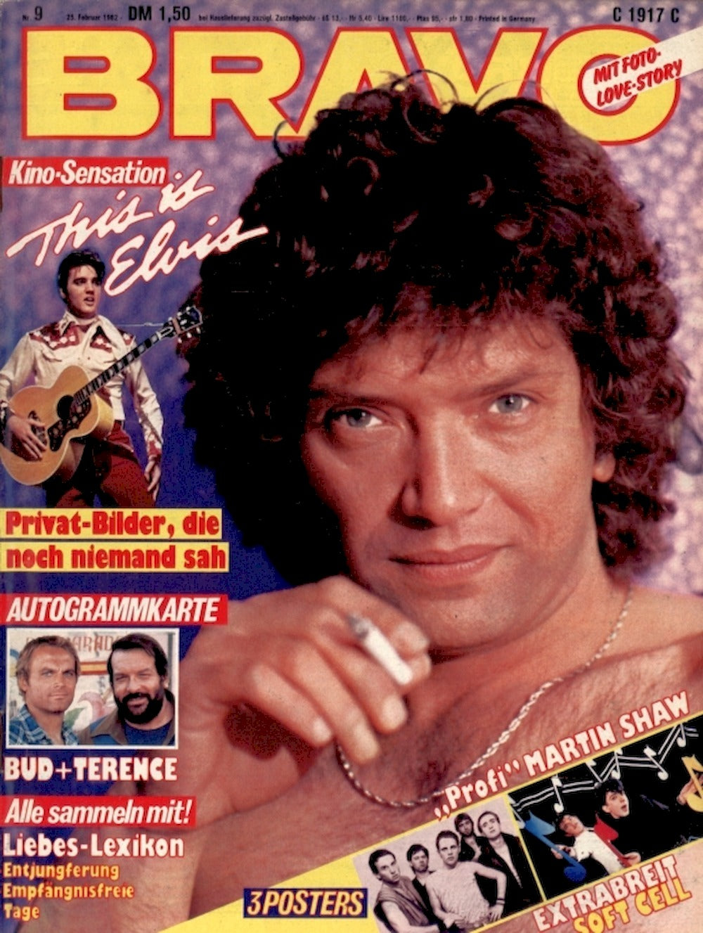 Bravo Magazin Deutschland 1982-09 Martin Shaw Hubert Kah Kim Wilde Falco Saga
