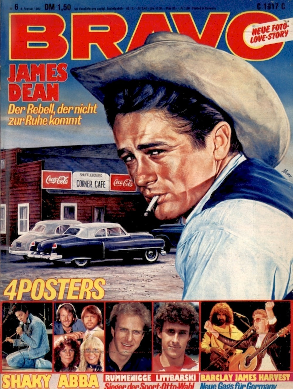 Bravo Magazin Deutschland 1982-06 James Dean Kiss Abba Lewis Collins Pierre Brice