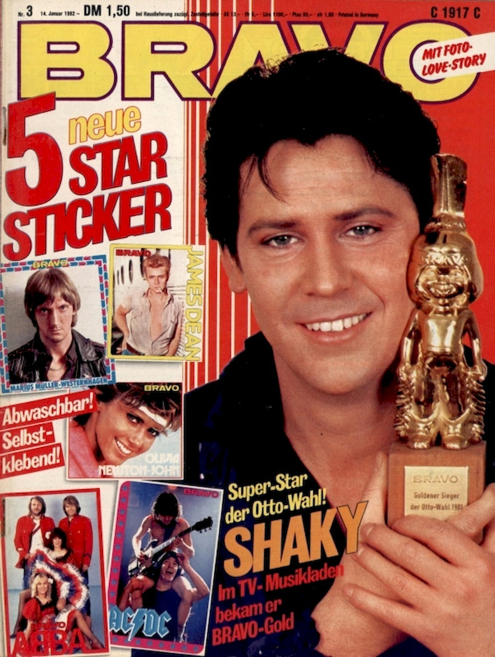 Bravo Magazin Deutschland 1982-03 Shakin Stevens Pierre Brice Peter Maffay Judas Priest