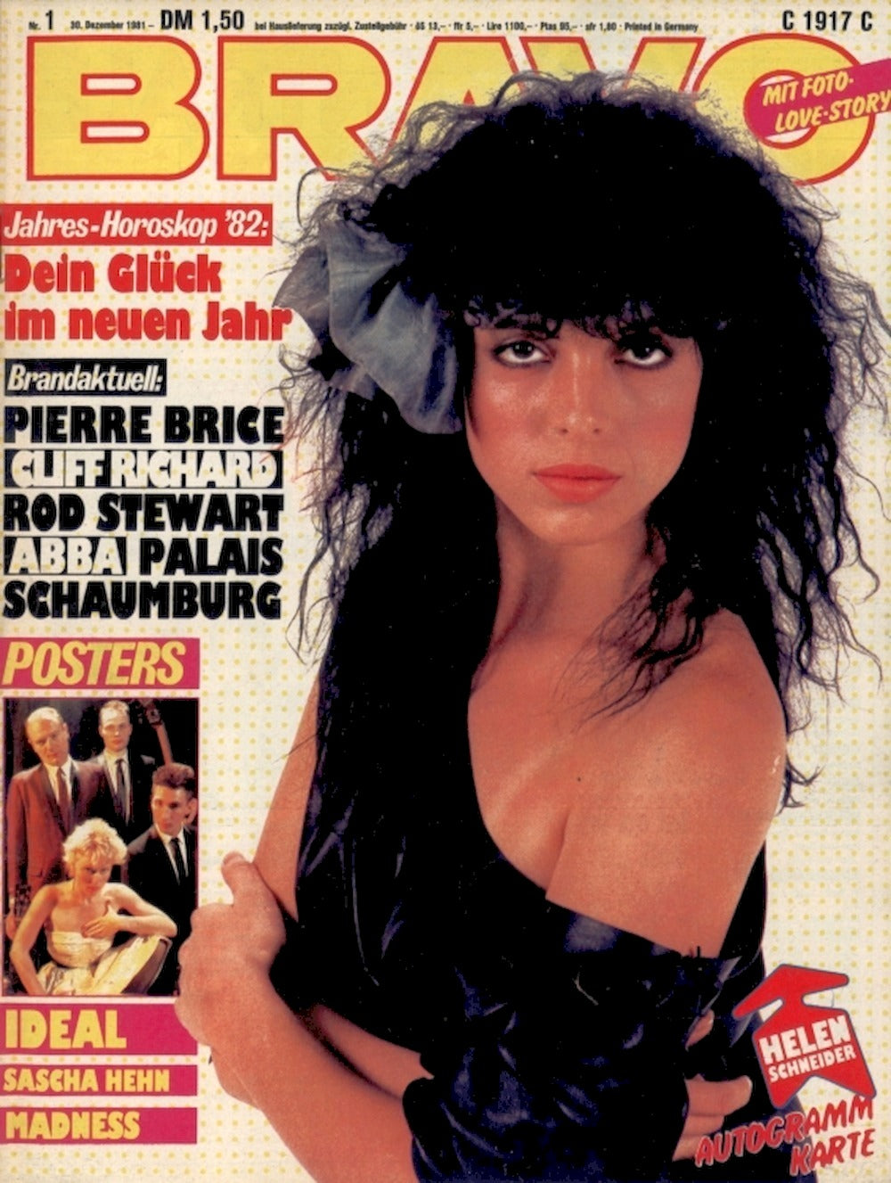 Bravo Magazin Deutschland 1982-01 Helen Schneider Cliff Richard Rod Stewart