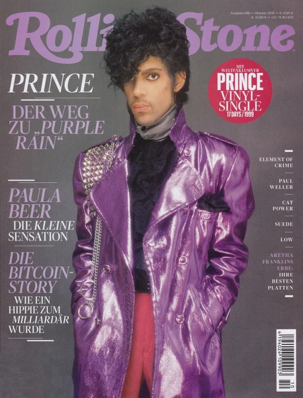 Rolling Stone Magazin Deutschland 2018-10 Prince Paula Berr Element Of Crime