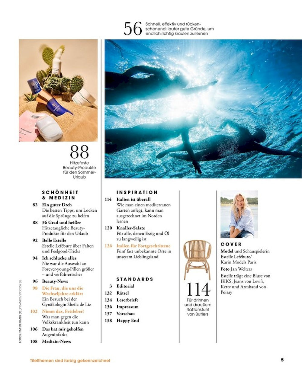 Donna Magazin Deutschland 2024-07 Estelle Lefebure Sheila
