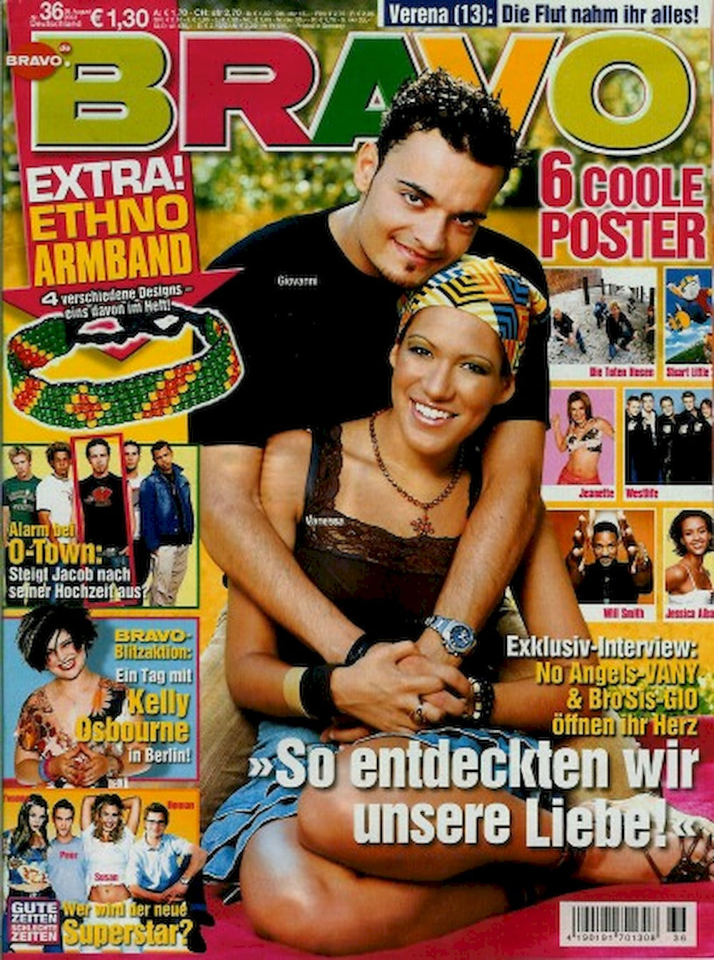 Bravo Magazin Deutschland 2002-36 Vanessa Petruo Giovanni Zarrella Jessica Alba Will Smith