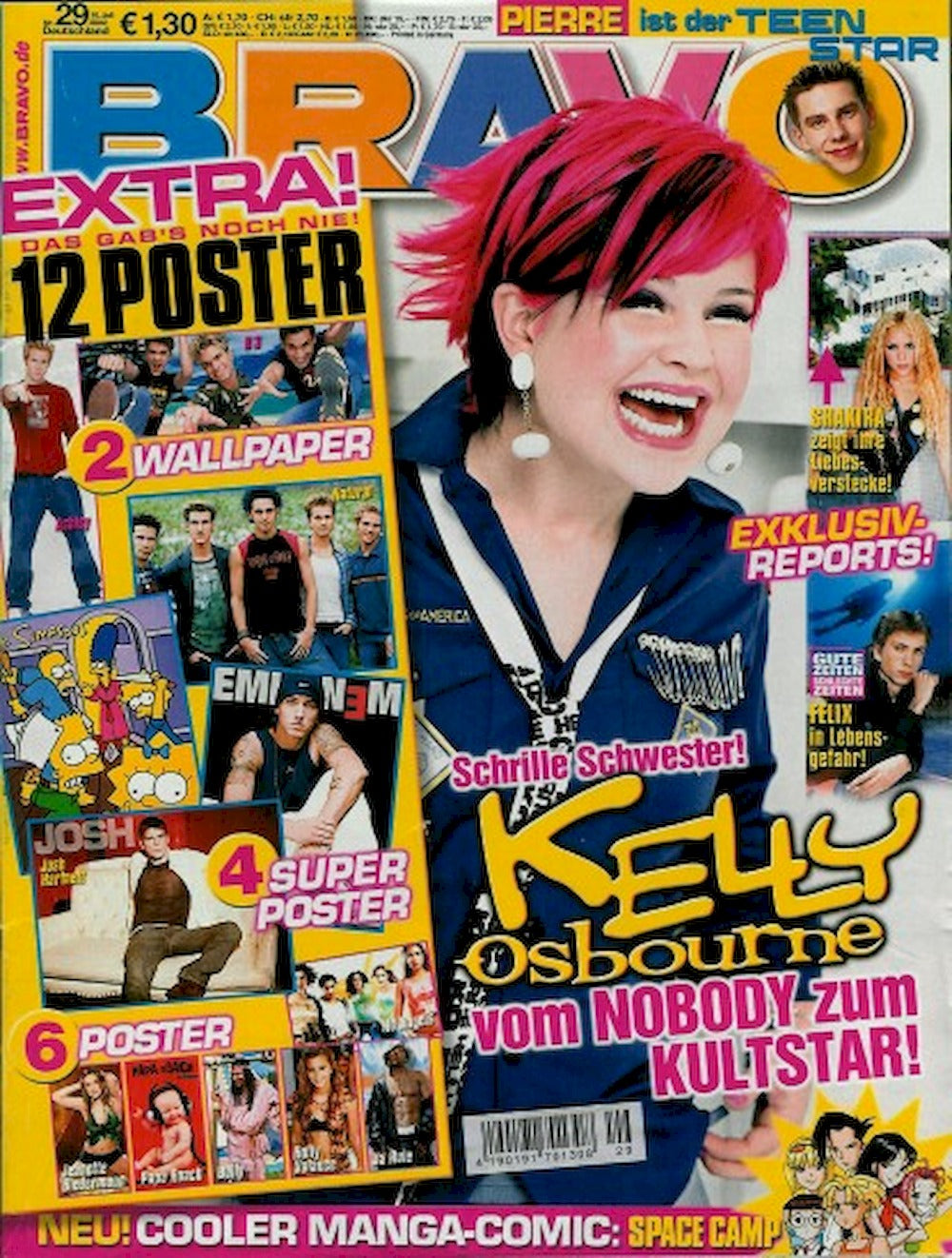Bravo Magazin Deutschland 2002-29 Kelly Osbourne Shakira Jeanette Biedermann