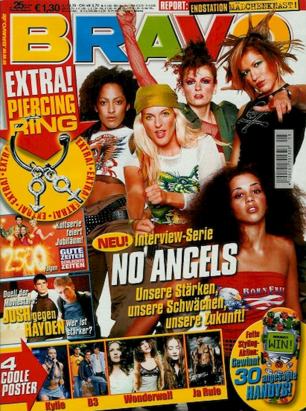 Bravo Magazin Deutschland 2002-25 No Angels Kylie Minogue B3 Ja Rule Josh Hayden