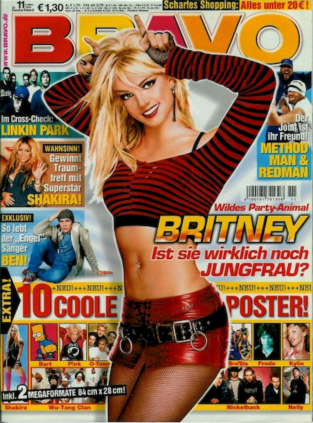 Bravo Magazin Deutschland 2002-11 Britney Spears Shakira Linkin Park Usher No Angels