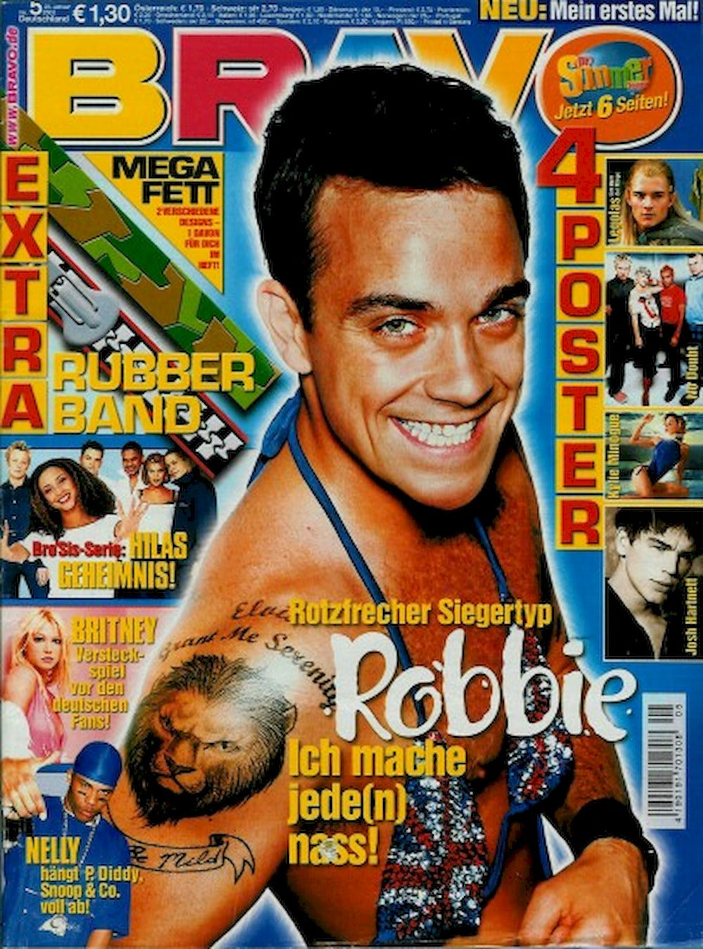 Bravo Magazin Deutschland 2002-05 Robbie Williams No Doubt Kylie Minogue Britney Spears