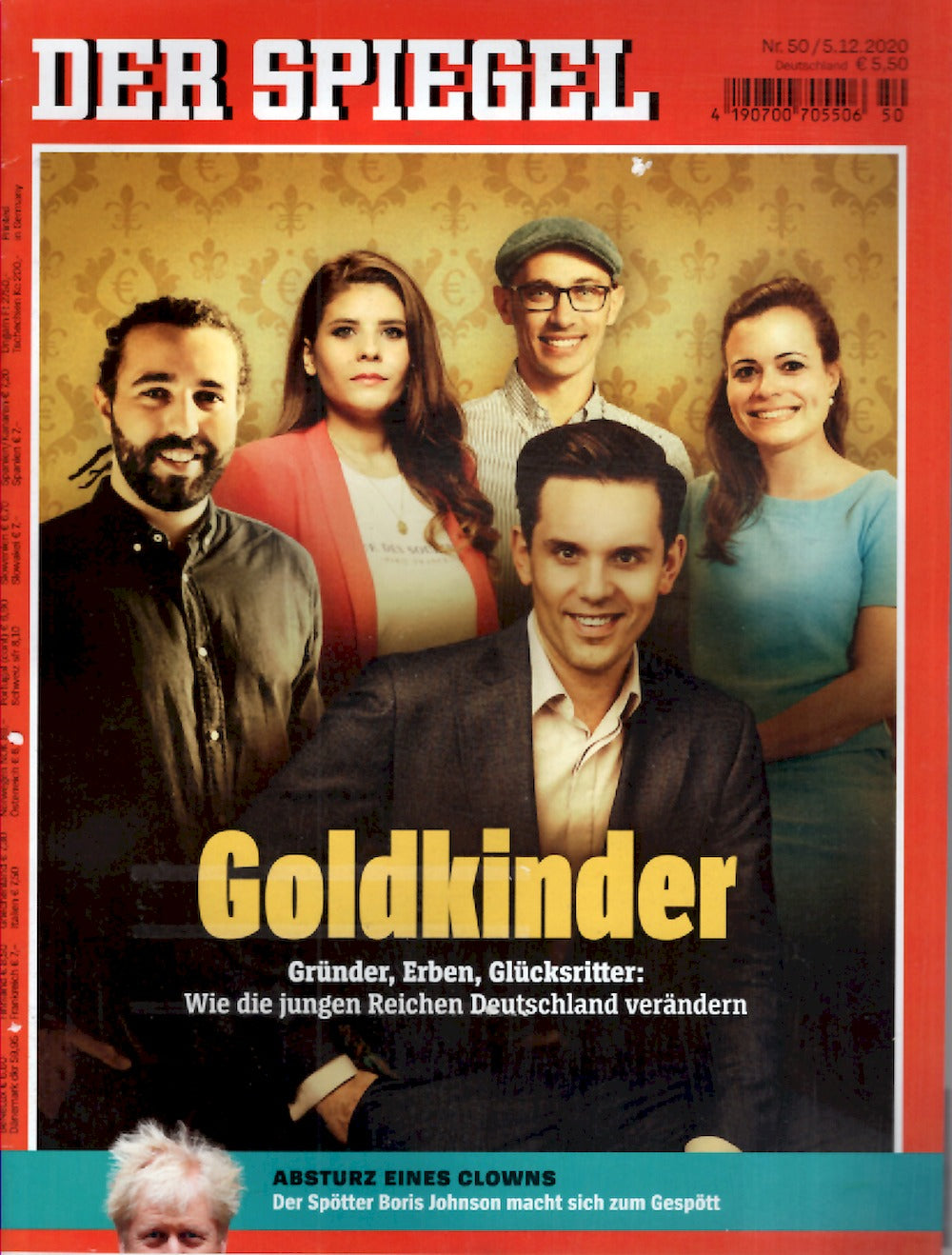 Der Spiegel Magazin Deutschland 2020-50 Tony Marshall Alexander Zverev Keanu Reeves