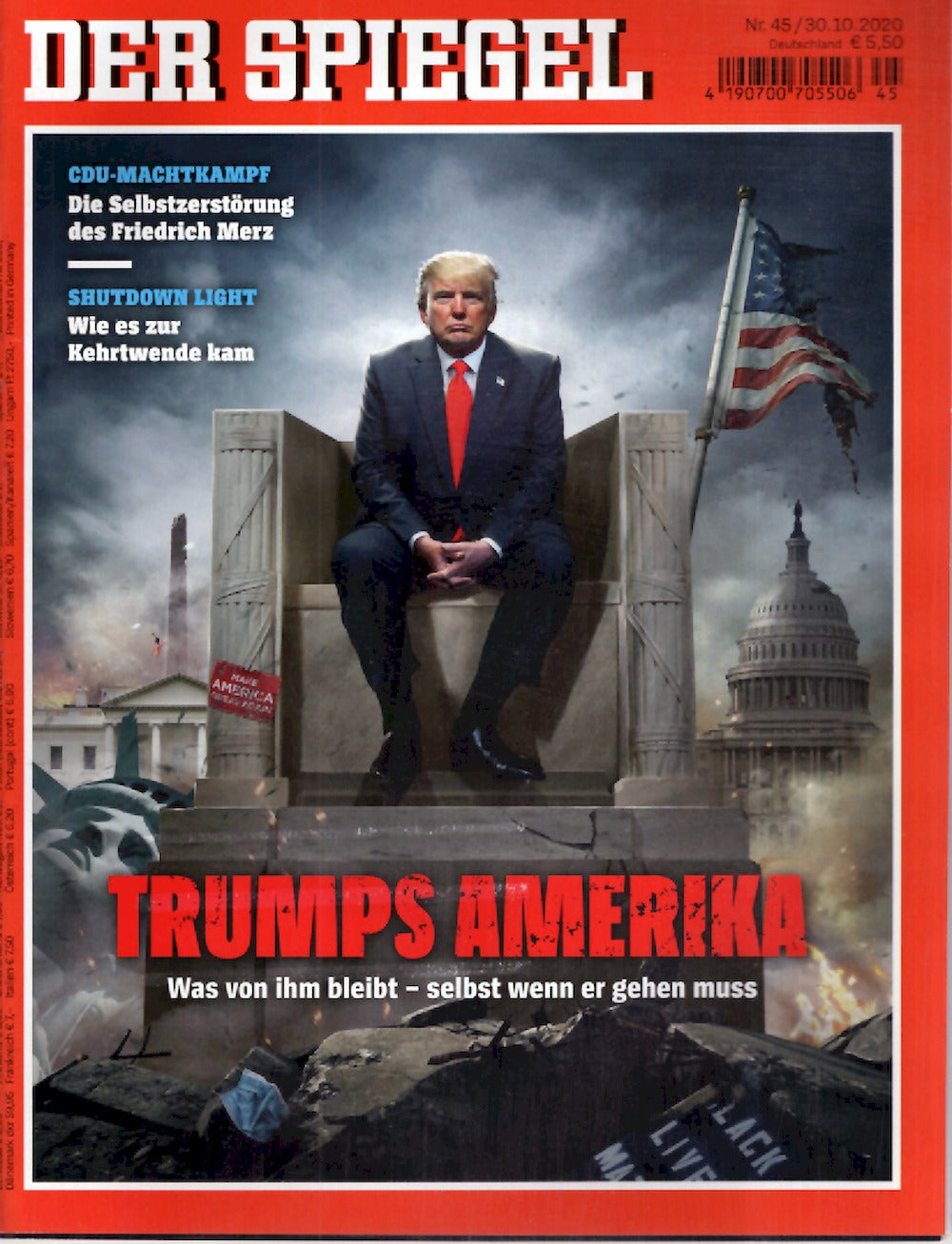 Der Spiegel Magazin Deutschland 2020-45 Donald Trump