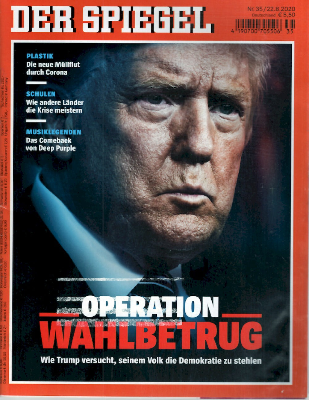 Der Spiegel Magazin Deutschland 2020-35 Donald Trump