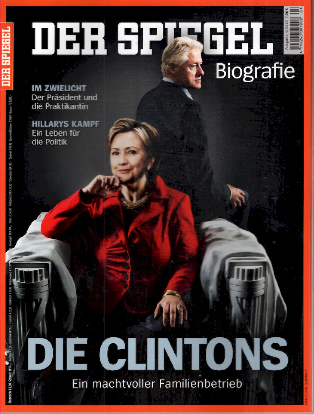 Der Spiegel Biografie Magazin Deutschland 2016 Hillary Bill Clinton