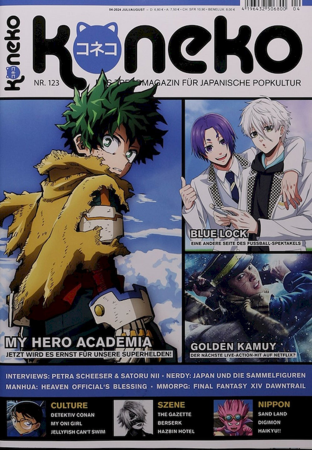 Koneko Magazin Deutschland 2024 #123 Blue Lock Golden Kamuy My Hero Academia