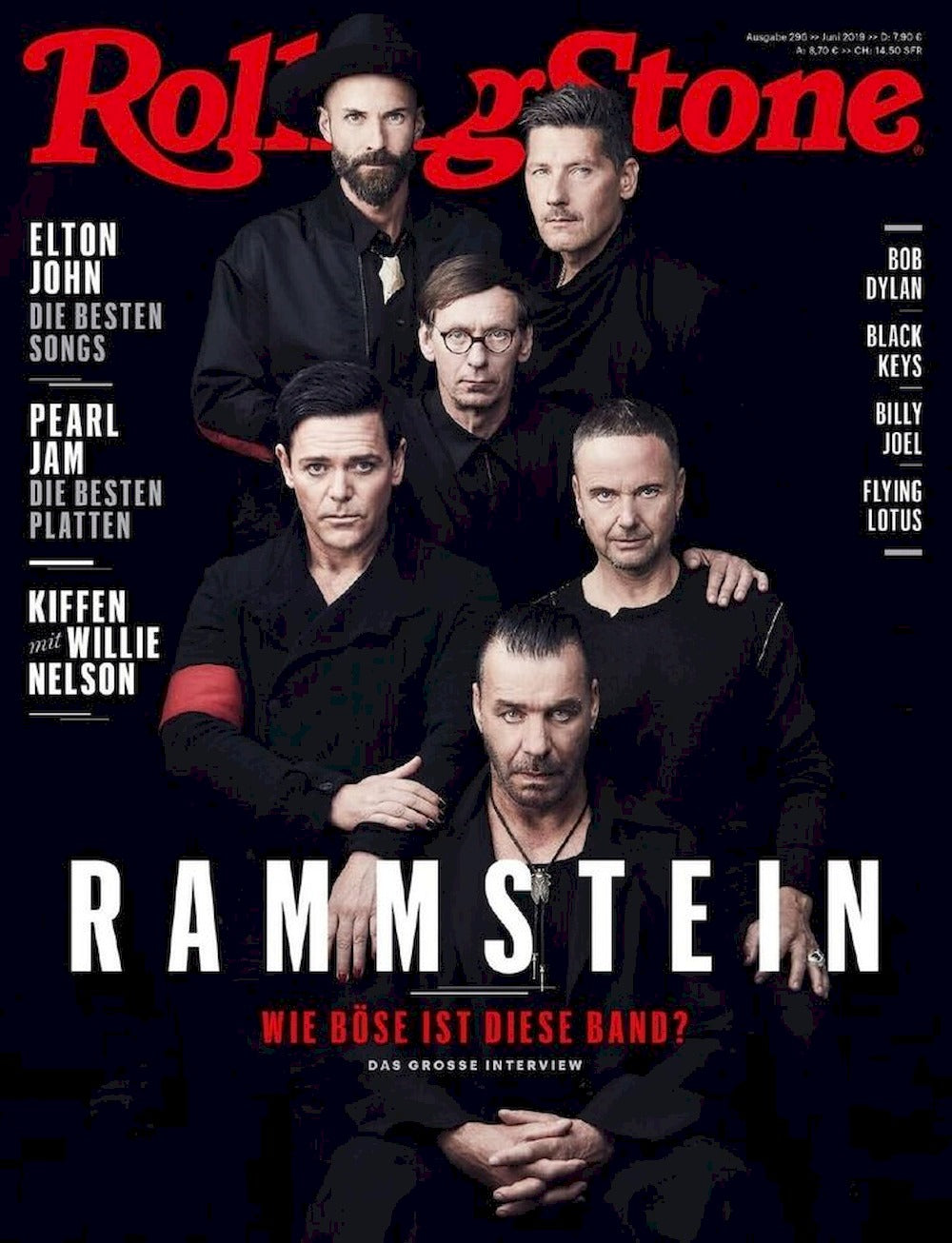 Rolling Stone Magazin Deutschland 2019 #296 Rammstein Elton John Bob Dylan Joel