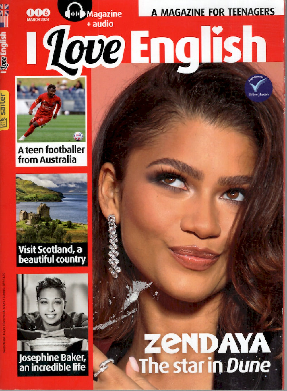 I Love English Magazin Deutschland 2024-04 Zendaya Josephine Baker #116