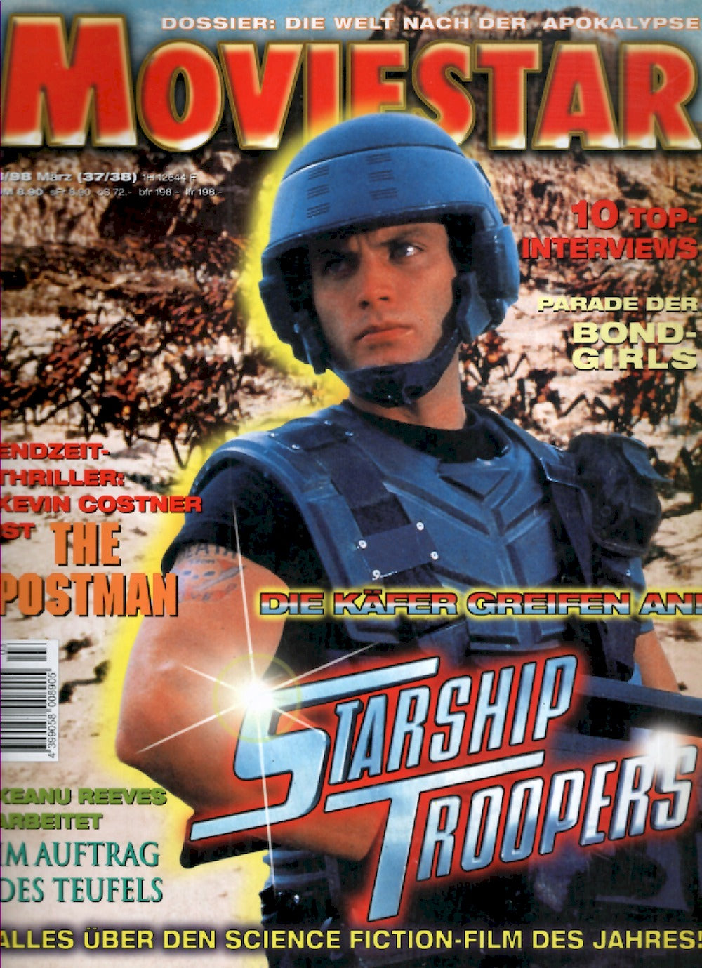Moviestar Magazin Deutschland 1998 #37 Starship Troopers Casper Van Dien