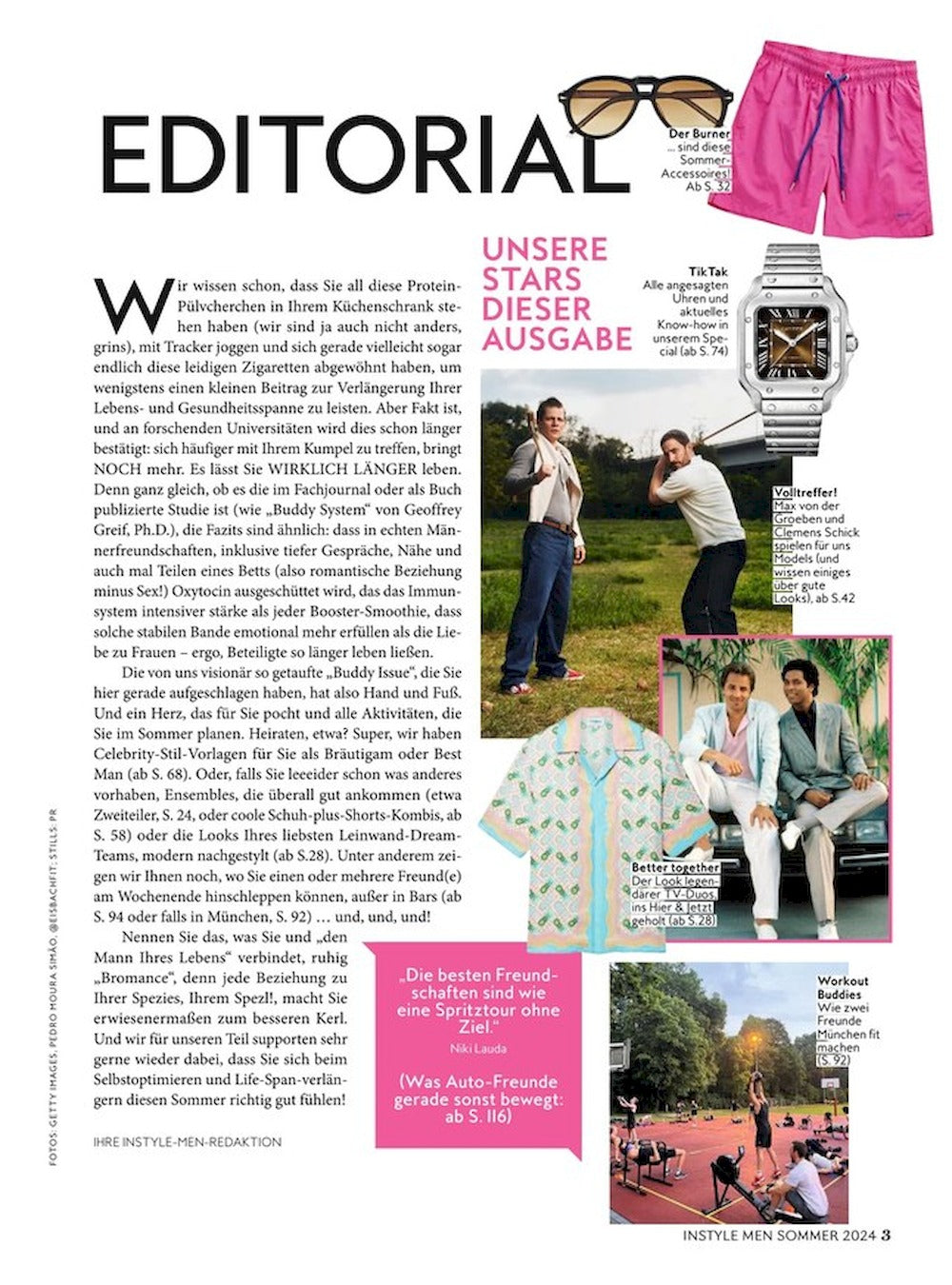 InStyle Men Magazin Deutschland 2024-02 Max Von Der Groeben Clemens Schick