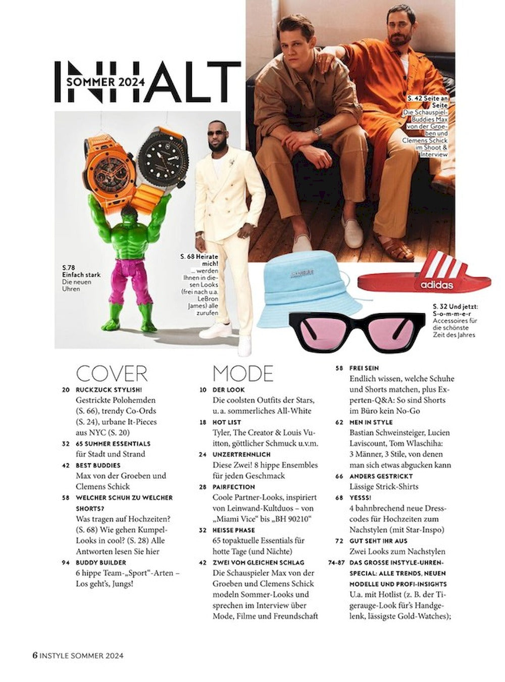 InStyle Men Magazin Deutschland 2024-02 Max Von Der Groeben Clemens Schick