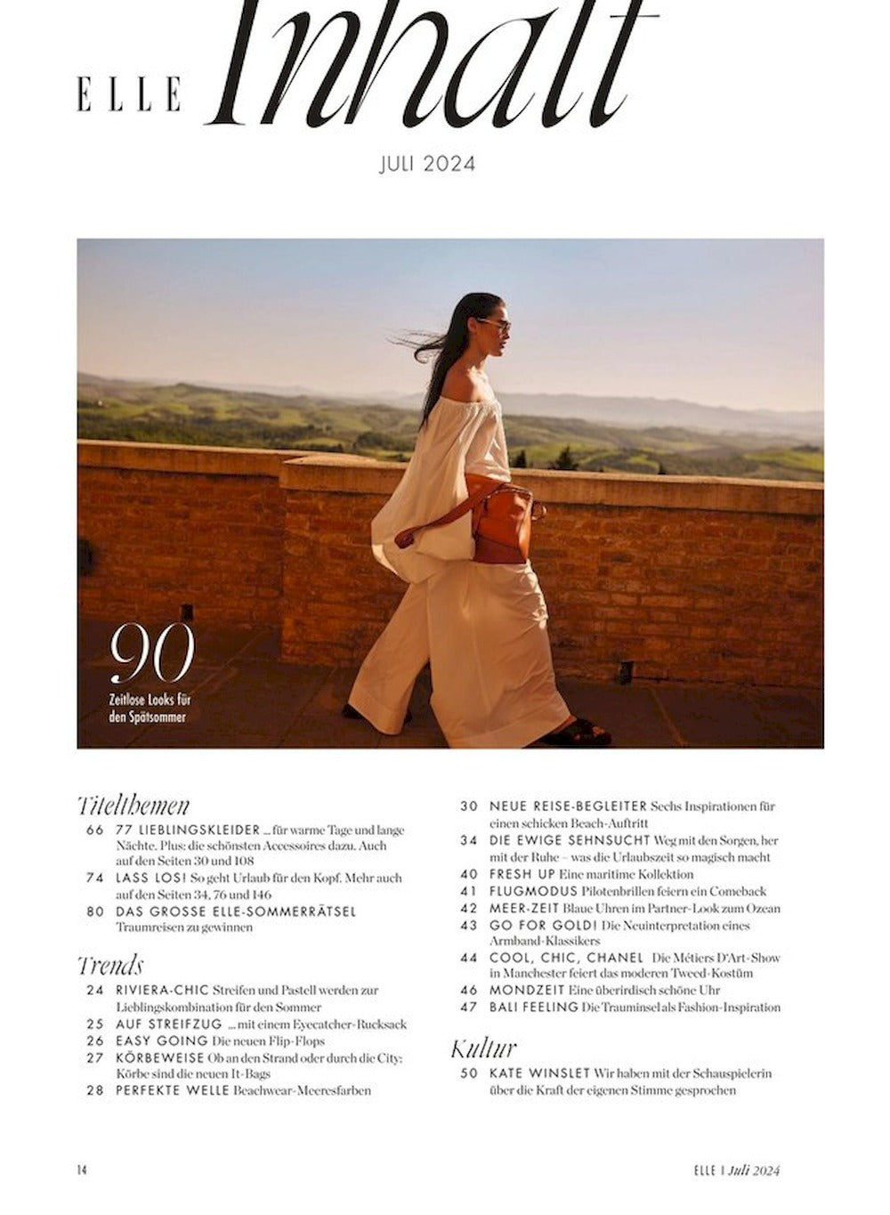 Elle Magazin Deutschland 2024-07 Hanna Verhees