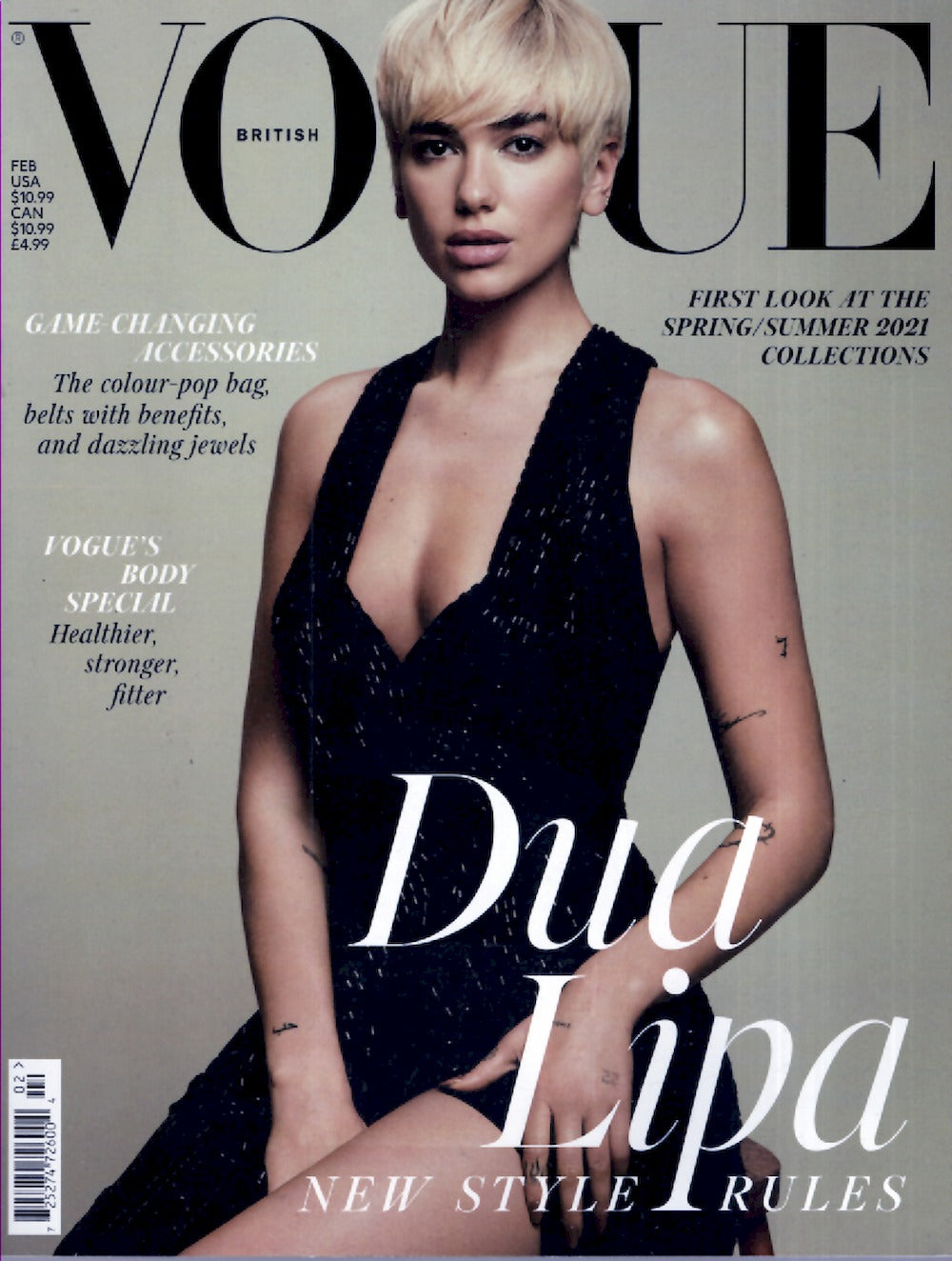 Vogue Magazin UK 2021-02 Dua Lipa