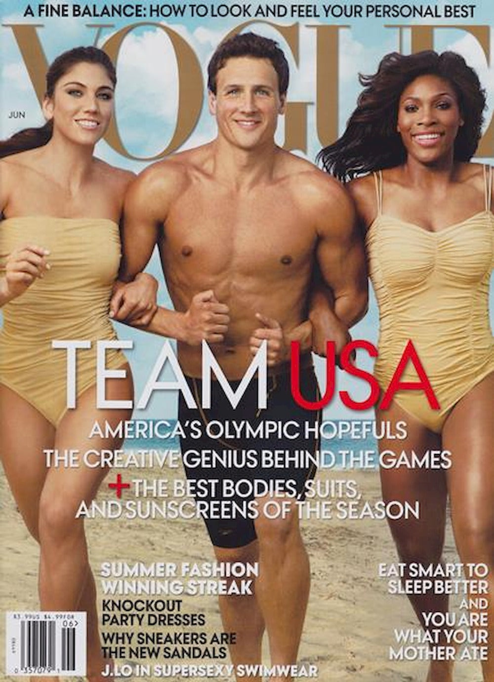 Vogue Magazin USA 2012-06 Hope Solo Ryan Lochte Serena Williams