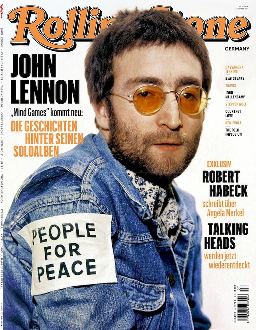 Rolling Stone Magazin Deutschland 2024-07 John Lennon Talking Heads Cassandra Jenkins Griff #357