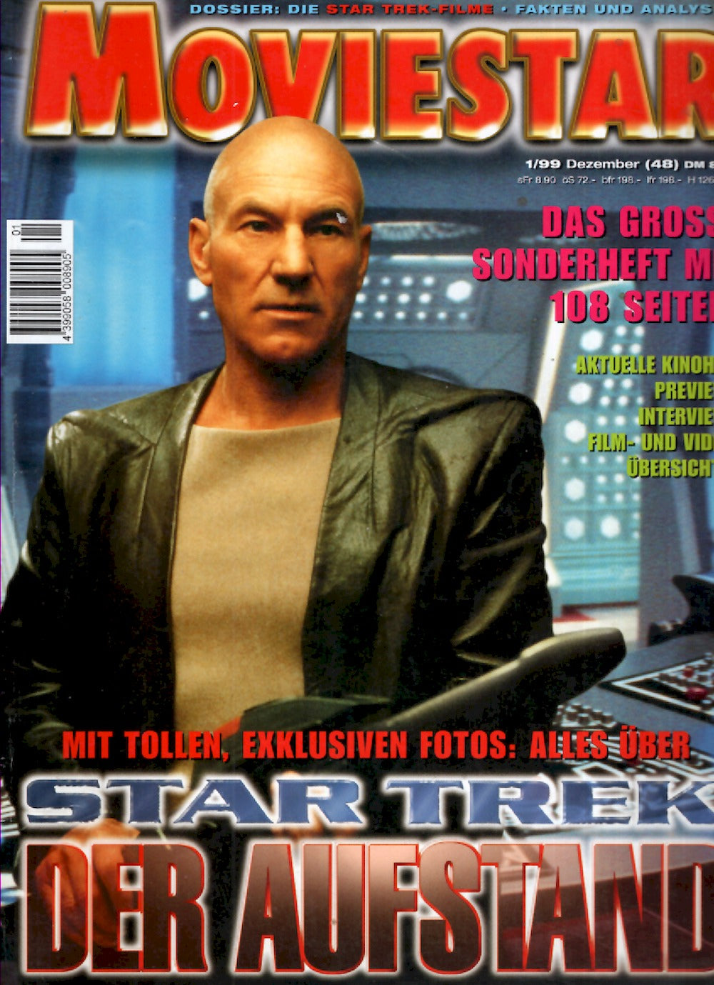 Moviestar Magazin Deutschland 1999 #48 Patrick Stewart Star Trek