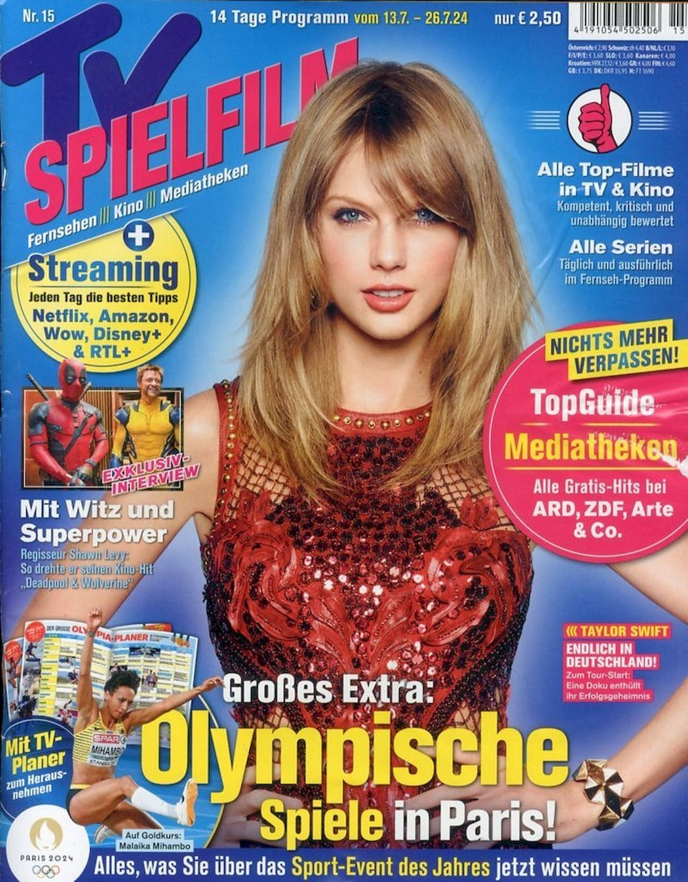 TV Spielfilm Magazin Deutschland 2024-15 Taylor Swift