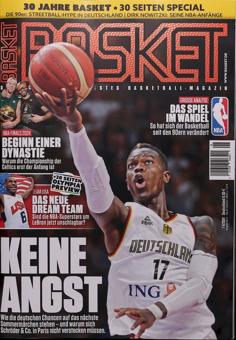 Basket Magazin Deutschland 2024-07+08 Dennis Schröder Dirk Nowitzki