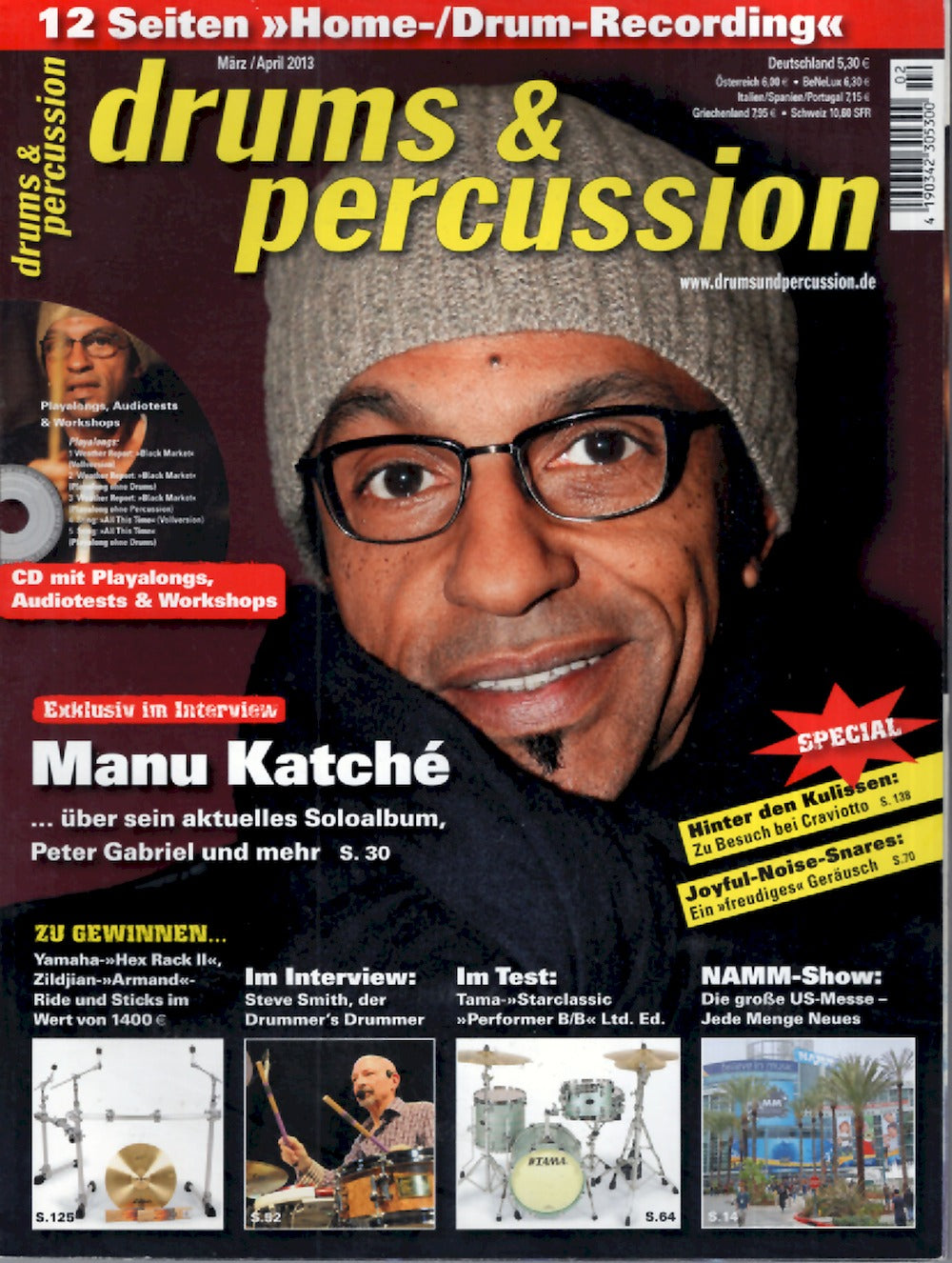 Drums & Percussions Magazin Deutschland 2013-03+04 Manu Katche Steve Smith