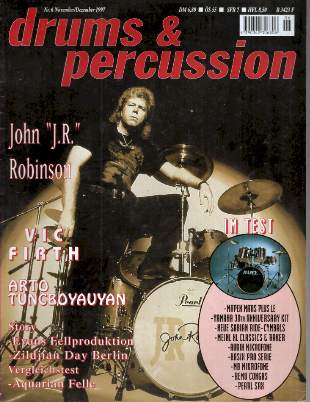 Drums & Percussions Magazin Deutschland 1997-11+12 John Robinson Vic Firth Arto Tuncboyacyan