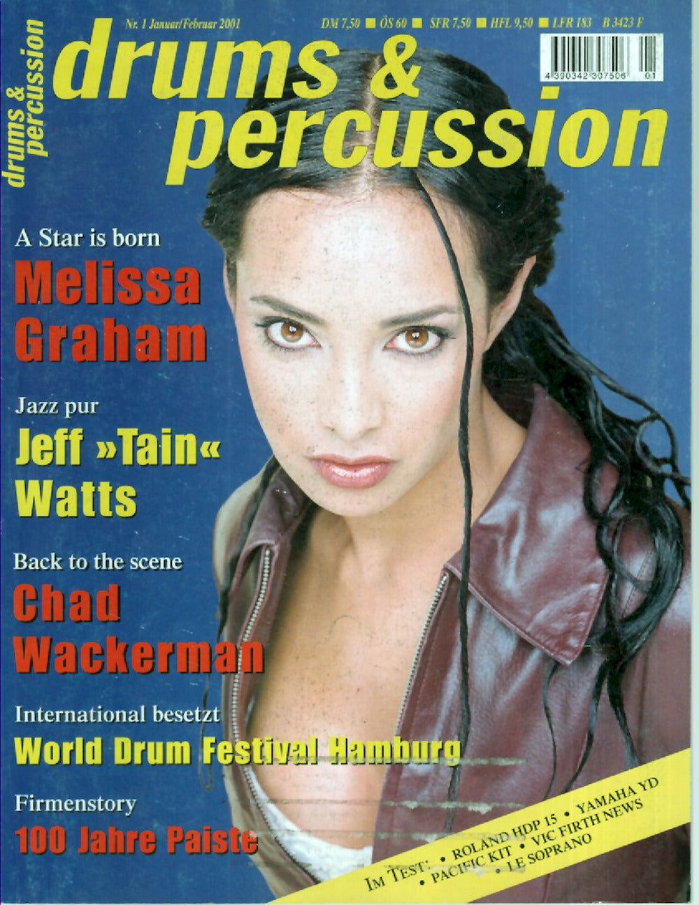 Drums & Percussions Magazin Deutschland 2001-01+02 Melissa Graham Jeff Watts Chad Wackermann